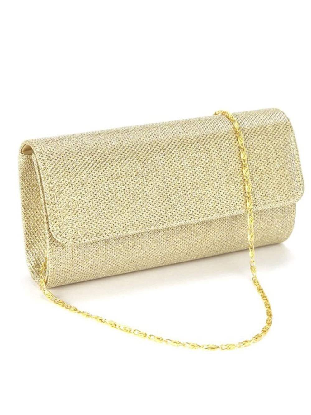 COLOR: GOLD - Evening bag clutch purse for women.